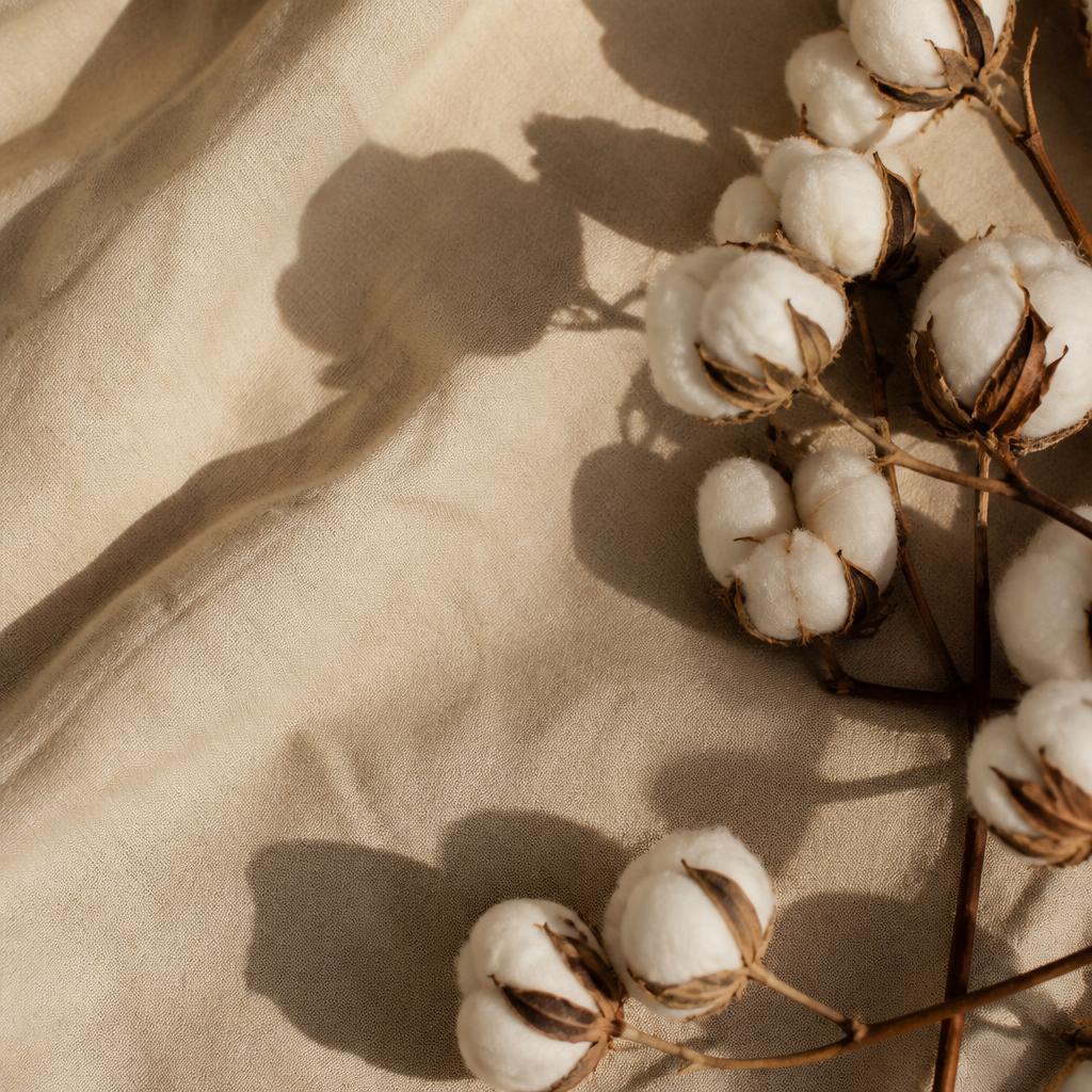 Organic cotton bolls